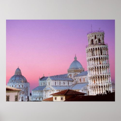 Tower of Pisa Poster