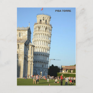 Tower of Pisa Torre Italy Holiday Postcard