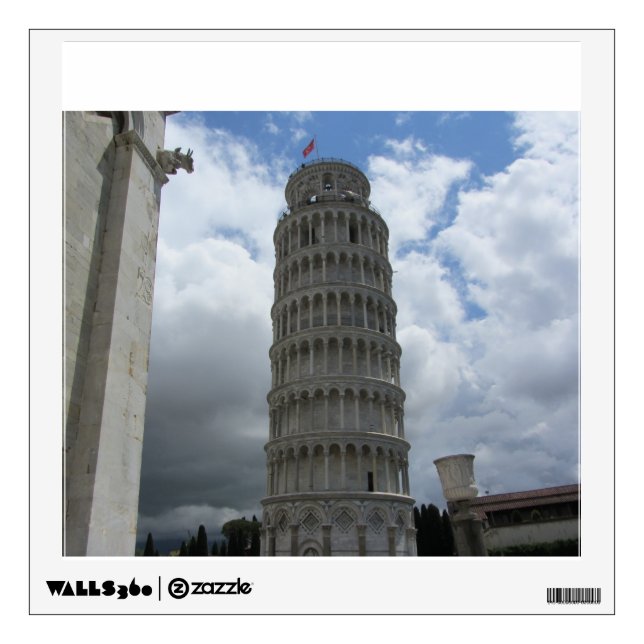 Tower of Pisa Wall Sticker (Front)