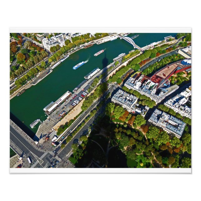Tower Shadow Paris Photo Print (Front)