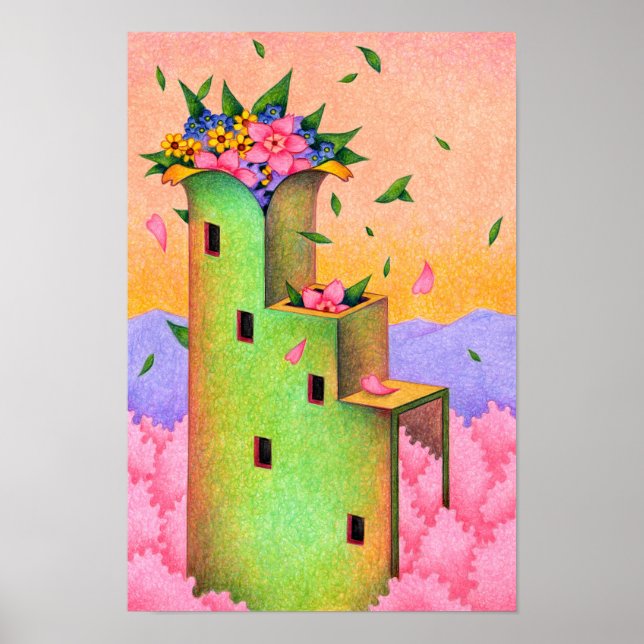 Tower that signals the arrival of spring. poster (Front)
