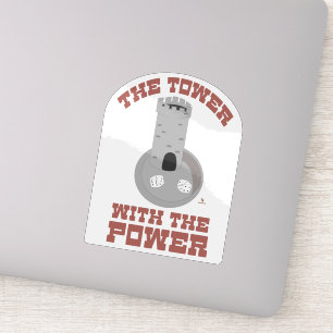Tower With Power Dice Epic Game Castle Sticker