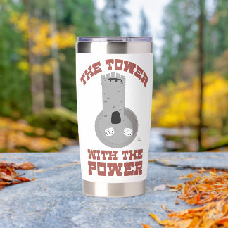 Tower With Power Dice Game Castle Insulated Tumbler