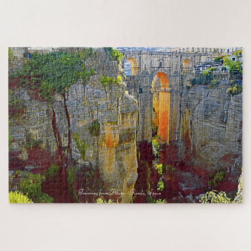 Towering from Above_ Ronda Spain Jigsaw Puzzle