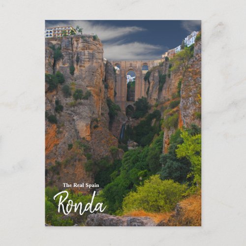 Towering From Above_ Ronda Spain Postcard