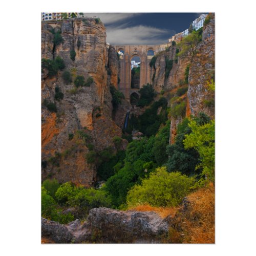 Towering from Above_ Ronda Spain Poster