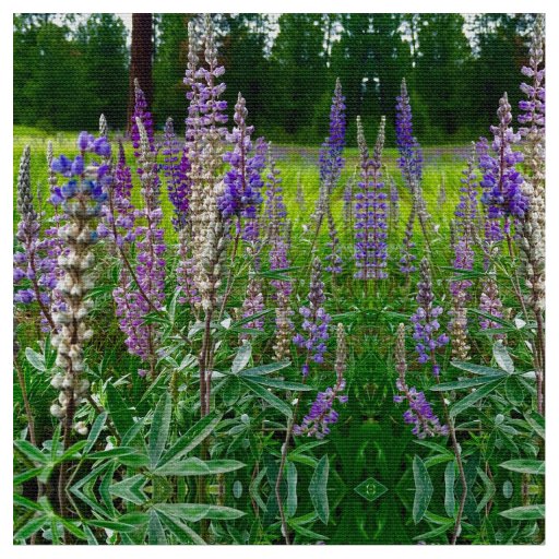 Towering Lupines Fabric