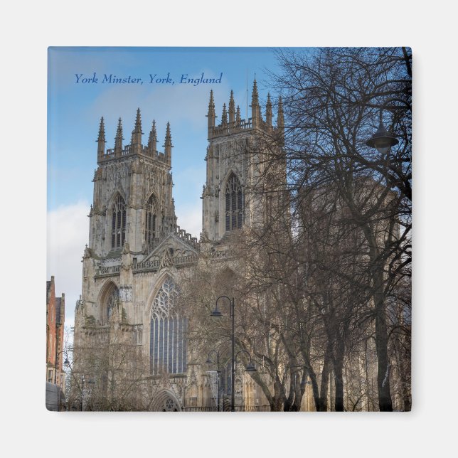 Towers of York Minster, England, Fridge Magnet (Front)