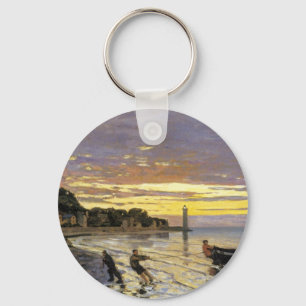 Towing a Boat, Honfleur Keychain