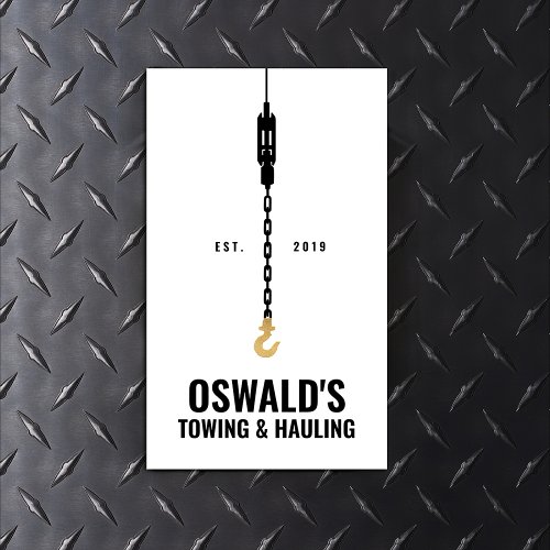 Towing and Hauling Service Business Card