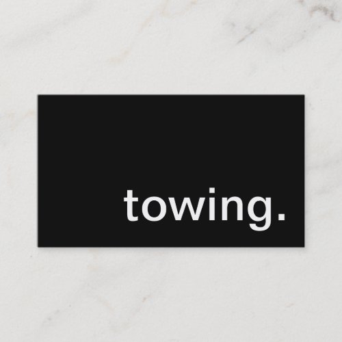 Towing  Business Card