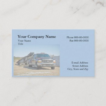 Towing Business Card by BusinessCardsCards at Zazzle