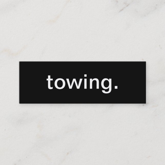 Towing Business Card (Front)