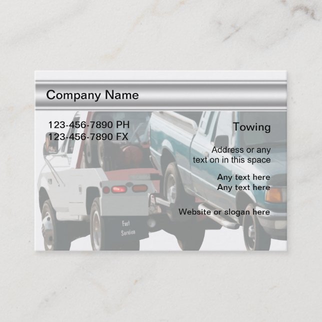 Towing Business Cards (Front)