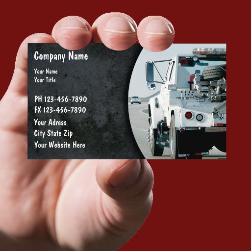 Customizable Towing Business Cards