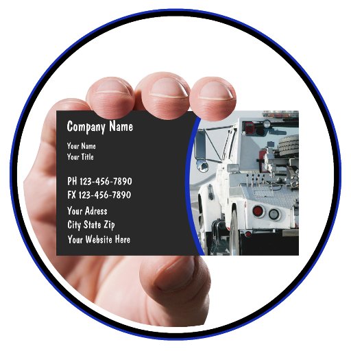 Customizable Towing Business Cards