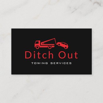 Towing Company Business Card by ArtisticEye at Zazzle