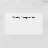 Towing Company Business Card (Back)