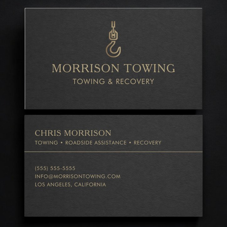 Towing Company Business Card