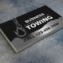 Towing Company Professional Black Metal Tow Hook Business Card
