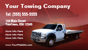 Towing Business Cards Zazzle Towing Company White Truck Design Business Card
