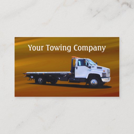 Towing CUSTOMIZABLE Business Card | Zazzle