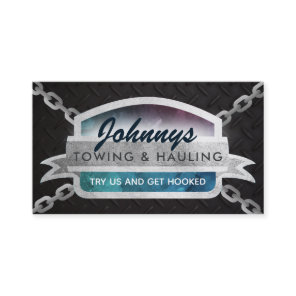 Towing Hauling Slogans Business Cards