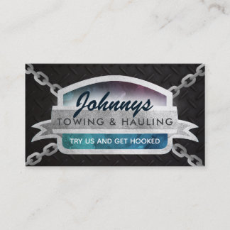 Towing Hauling Slogans Business Cards