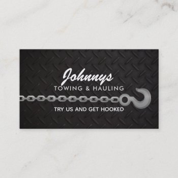 Towing Hauling Slogans Business Cards by MsRenny at Zazzle