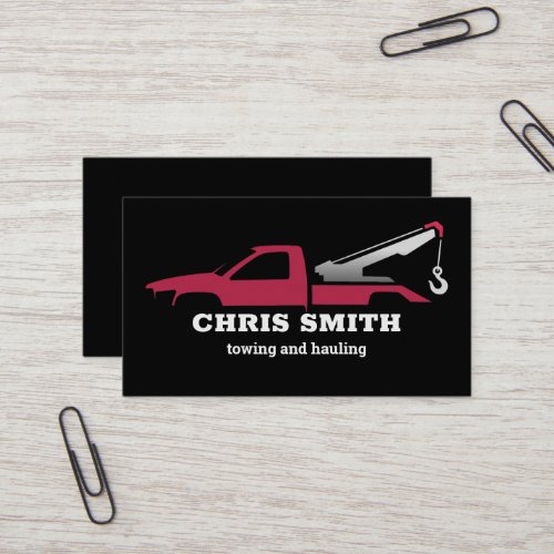 Towing Service Business Card