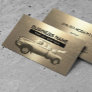 Towing Service Modern Gold Tow Truck Professional Business Card