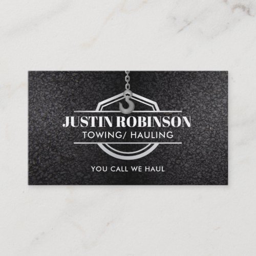 Towing Slogans Business Card