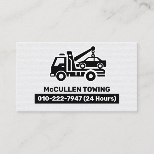 Towing Tow Truck Auto Assist Business Card
