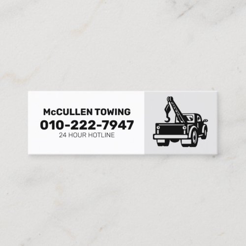 Towing Tow Truck Auto Assist Mini Business Card
