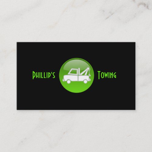Towing Truck Business Card