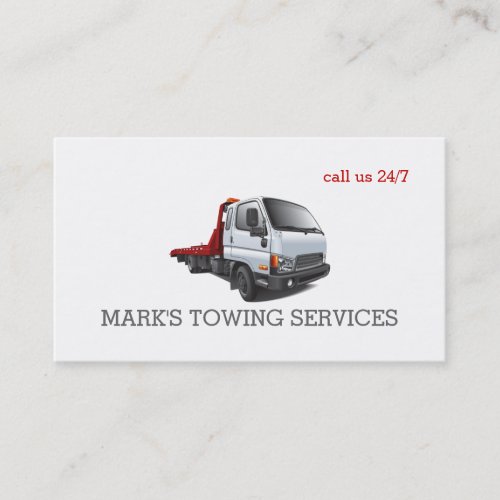 Towing Truck Business Card