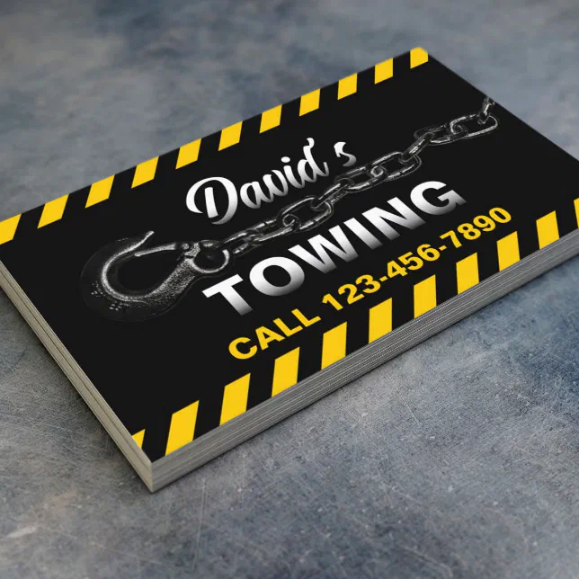 Towing Truck Car Hauling Service Business Card Zazzle 8397