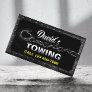 Towing Truck Car Hauling Service Metal Framed Business Card
