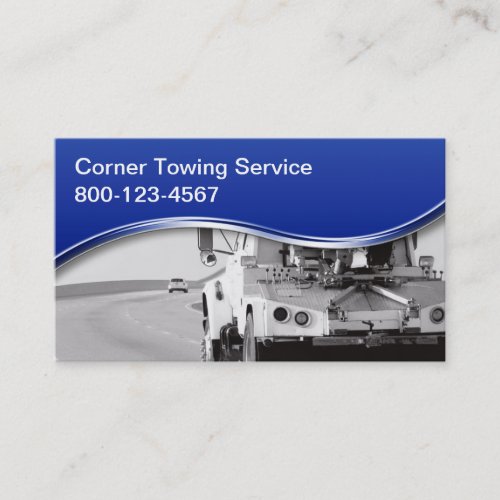 Towing Wrecker Business Cards