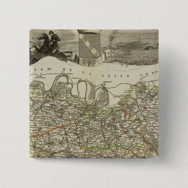 Town and Cities Button (Front)