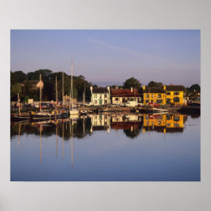 Town and harbor, Kinvarra, County Galway, Poster