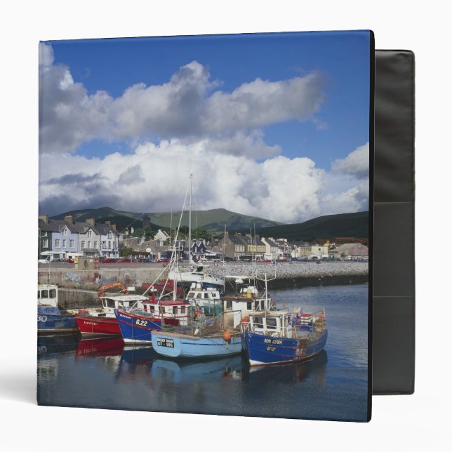 Town and Harbour, Dingle, County Kerry, 3 Ring Binder (Front/Inside)