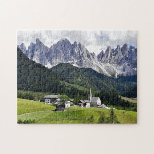 Town by Italian Dolomites _ Jigsaw Puzzle