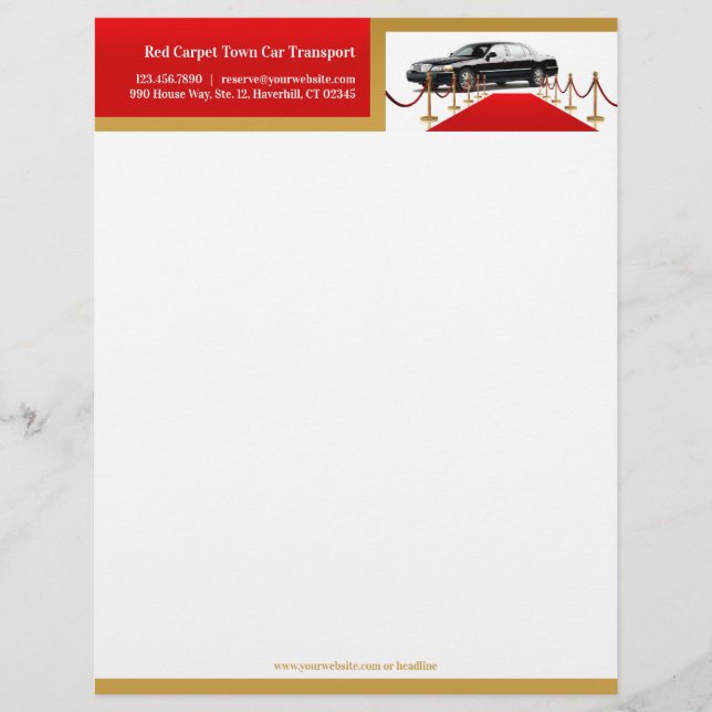Town Car Letterhead (Front)
