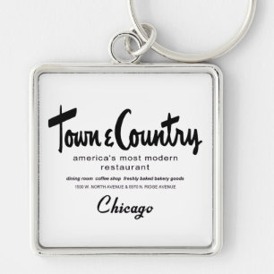 Town & Country Restaurants, Chicago, IL Keychain