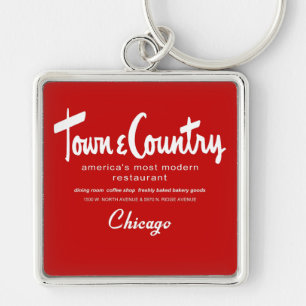 Town & Country Restaurants, Chicago, IL Keychain