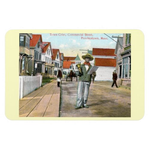 Town Crier Commercial St Provincetown Vintage P Magnet