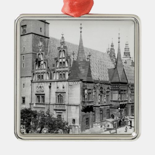 Town Hall Breslau  Poland c1910 Metal Ornament