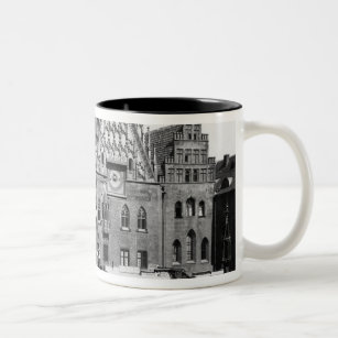 Town Hall, Breslau  Poland, c.1910 Two-Tone Coffee Mug