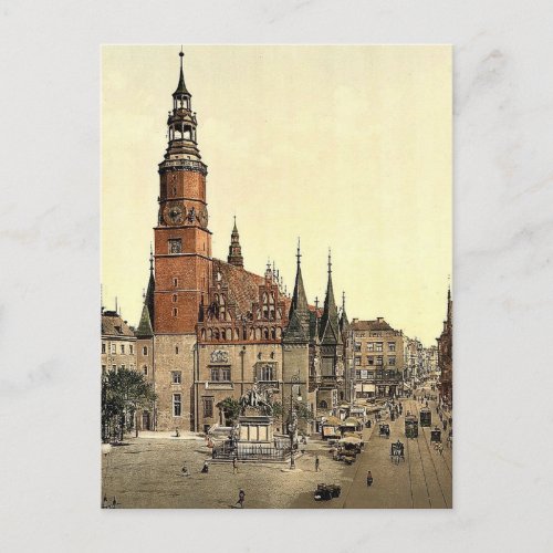 Town hall Breslau Silesia Germany ie Wrocla Postcard